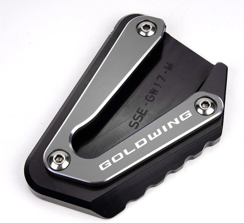 MOWOK For Goldwing GL1800 2002-2017 and 2018-2025 Goldwing GL1800 1800 Motorcycle Side Stand Extension Kickstand foot Pad (Year 2002-2017 (Grey)) - Image 1